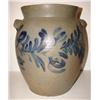 Image 1 : BLUE DECORATED STONEWARE CROCK