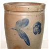 Image 3 : BLUE DECORATED STONEWARE CROCK