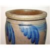 Image 2 : BLUE DECORATED STONEWARE CROCK
