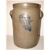 Image 1 : BLUE DECORATED STONEWARE CROCK