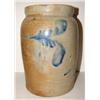 Image 1 : BLUE DECORATED STONEWARE CROCK