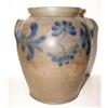 Image 3 : BLUE DECORATED STONEWARE CROCK