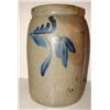 Image 2 : BLUE DECORATED STONEWARE CROCK