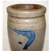 Image 2 : BLUE DECORATED STONEWARE CROCK