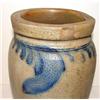 Image 2 : BLUE DECORATED STONEWARE CROCK