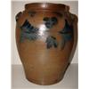 Image 1 : BLUE DECORATED STONEWARE CROCK