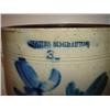 Image 2 : BLUE DECORATED STONEWARE CROCK