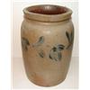 Image 2 : BLUE DECORATED STONEWARE CROCK