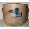 Image 2 : BLUE DECORATED STONEWARE CROCK