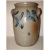Image 1 : BLUE DECORATED STONEWARE CROCK