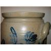 Image 3 : BLUE DECORATED STONEWARE CROCK