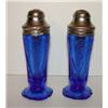 Image 1 : ROYAL BLUE LACE SALT & PEPPER SHAKERS
