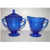 Image 1 : ROYAL BLUE LACE SUGAR & CREAMER