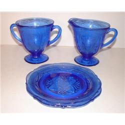 4 PIECES OF ROYAL BLUE LACE