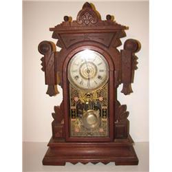 WALNUT SHELF CLOCK