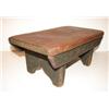 Image 2 : PRIMITIVE WOODEN FOOT STOOL