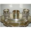 Image 2 : 3 PIECE SILVER DESK SET
