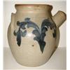 Image 1 : BLUE DECORATED STONEWARE CROCK