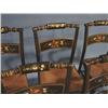 Image 2 : SET OF 5 PAINT DECORATED CHAIRS
