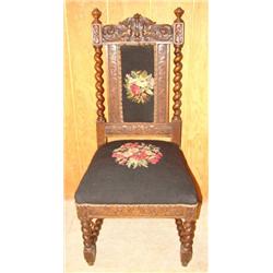 ENGLISH OAK CATHEDRAL CHAIR
