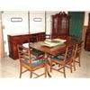 Image 1 : 9 PC. FLAME MAHOGANY DININGROOM SUITE