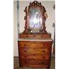 Image 1 : VICTORIAN WALNUT DRESSER