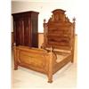 Image 1 : VICTORIAN WALNUT HIGH BACK BED