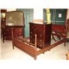 Image 1 : 3 PC. MAHOGANY BEDROOM SUITE