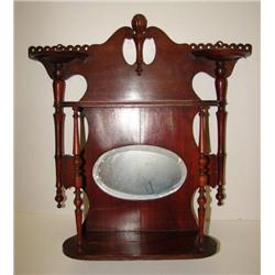 MAHOGANY HANGING SHELF