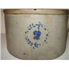 Image 2 : BLUE DECORATED STONEWARE CAKE CROCK