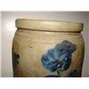 Image 3 : BLUE DECORATED STONEWARE CROCK