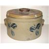 Image 2 : BLUE DECORATED STONEWARE CROCK