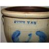 Image 2 : BLUE DECORATED STONEWARE CROCK