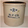 Image 1 : BLUE DECORATED STONEWARE CROCK