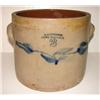 Image 2 : BLUE DECORATED STONEWARE CROCK