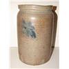 Image 1 : BLUE DECORATED STONEWARE CROCK