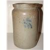 Image 2 : BLUE DECORATED STONEWARE CROCK