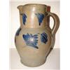 Image 2 : BLUE DECORATED STONEWARE PITCHER