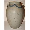 Image 1 : BLUE DECORATED STONEWARE CROCK