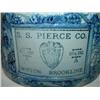 Image 2 : BLUE DECORATED STONEWARE CAKE CROCK