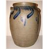 Image 1 : BLUE DECORATED STONEWARE CROCK