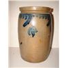 Image 2 : BLUE DECORATED STONEWARE CROCK