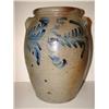 Image 2 : BLUE DECORATED STONEWARE CROCK