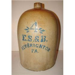 PENNSYLVANIA STONEWARE JUG