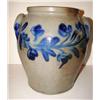 Image 1 : BLUE DECORATED STONEWARE CROCK