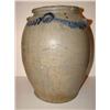 Image 3 : BLUE DECORATED STONEWARE CROCK