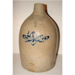 MASSACHUSETTS STONEWARE JUG