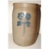Image 1 : BLUE DECORATED STONEWARE CROCK
