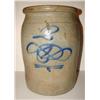 Image 1 : BLUE DECORATED STONEWARE CROCK