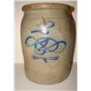 Image 2 : BLUE DECORATED STONEWARE CROCK